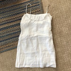 LOFT White Linen Sundress